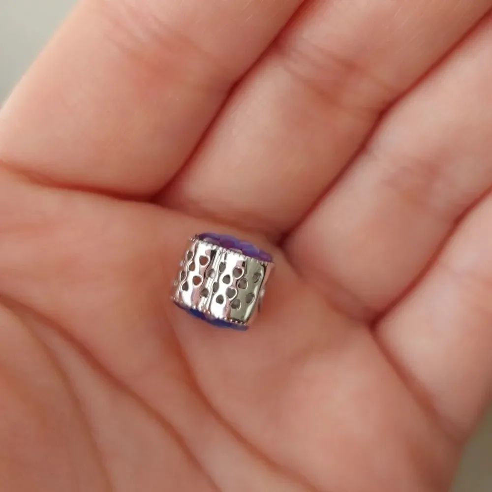 925 Iridiscent Mermaid Sterling Silver Charm - Picture 5 of 9